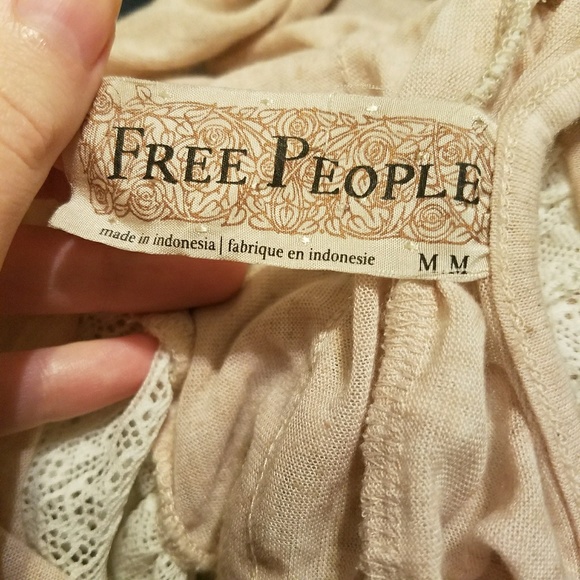 Free People high low ruffle crop top A47 - Picture 4 of 6